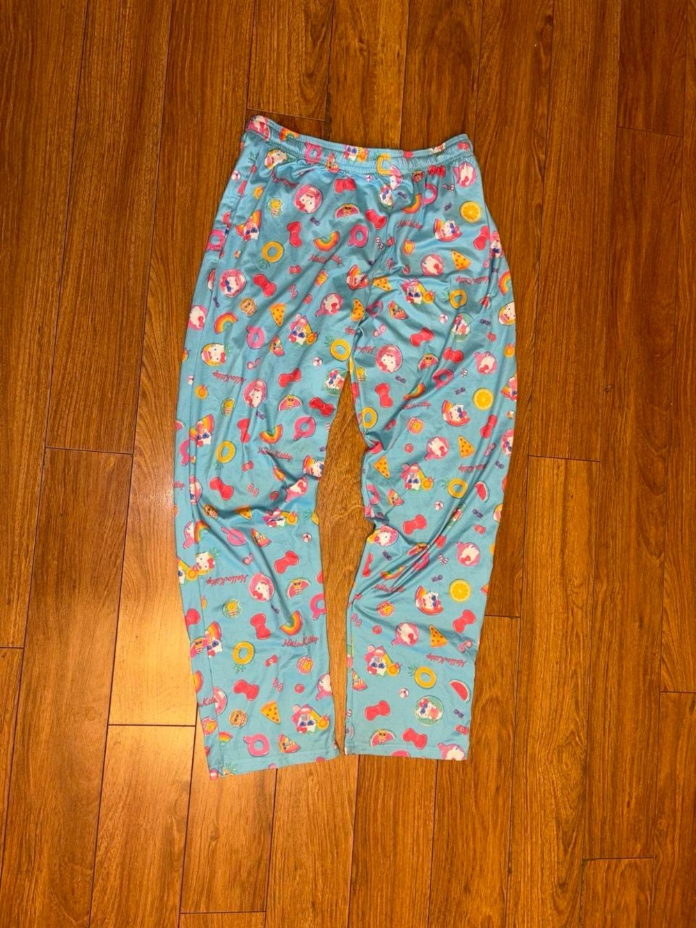 Hello Kitty blue beach themed pajama pants Size M - Picture 5 of 5